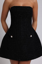 Lottie Mini Dress - Black - Napalia