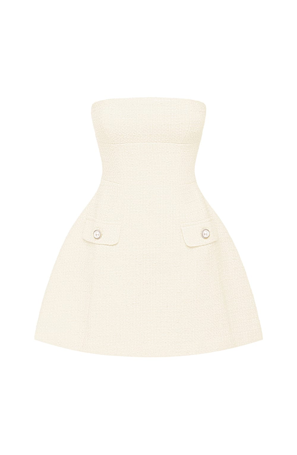 Lottie Mini Dress - Ivory - Napalia