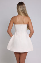 Lottie Mini Dress - Ivory - Napalia