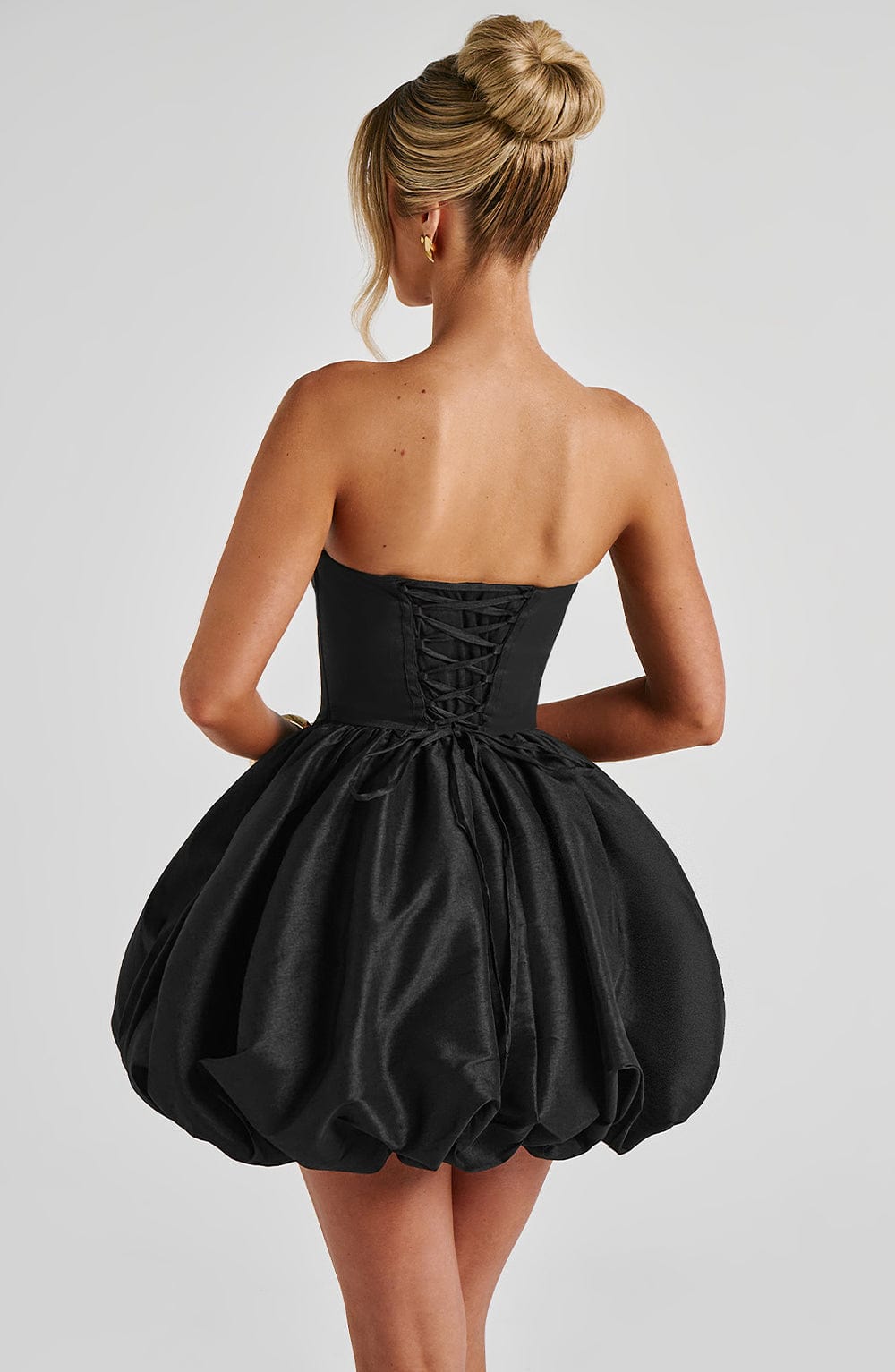 Lotus Mini Dress - Black - Napalia