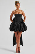 Lotus Mini Dress - Black - Napalia