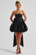 Lotus Mini Dress - Black - Napalia