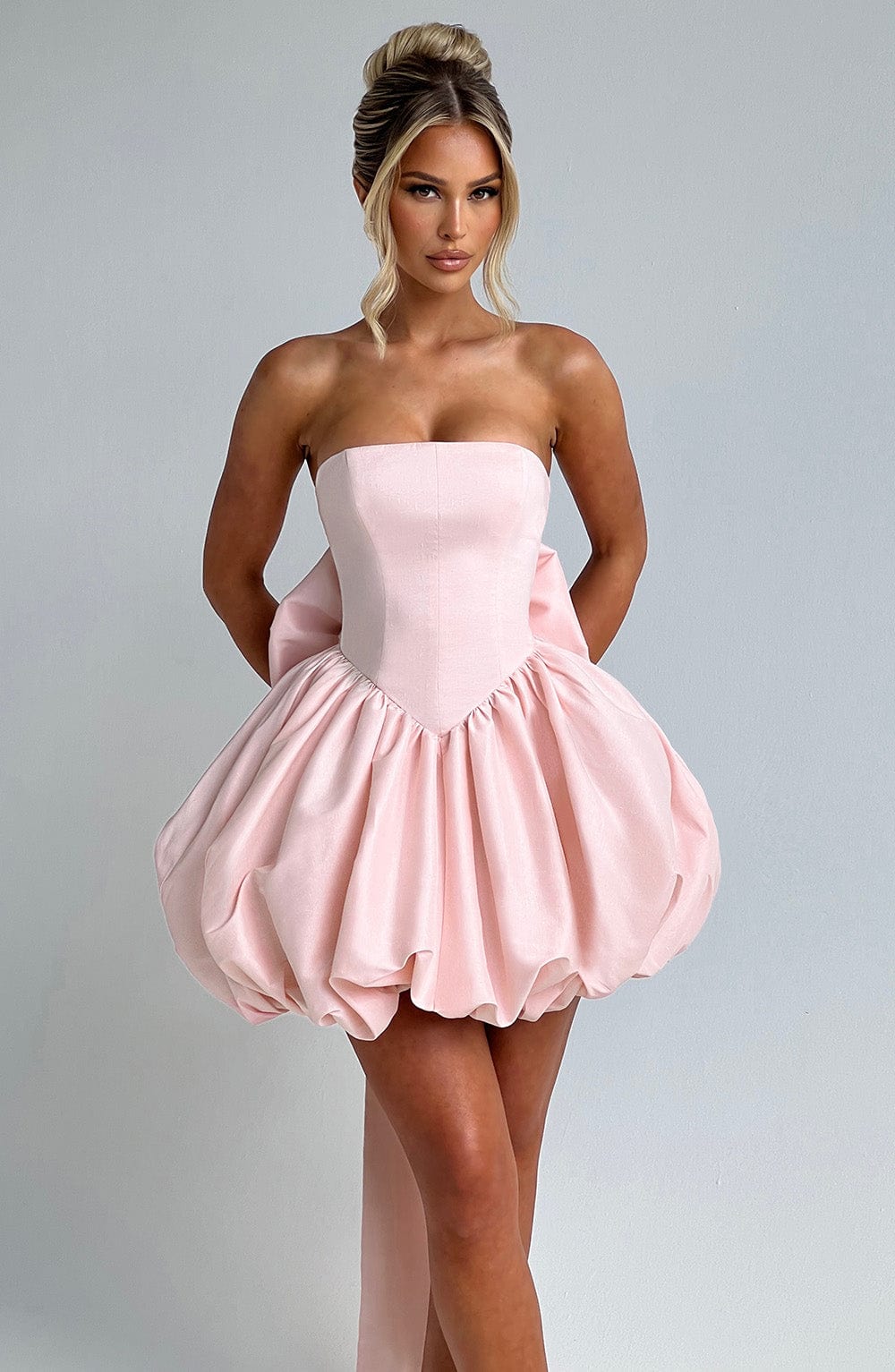 Lotus Mini Dress - Blush - Napalia
