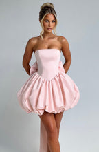 Lotus Mini Dress - Blush - Napalia