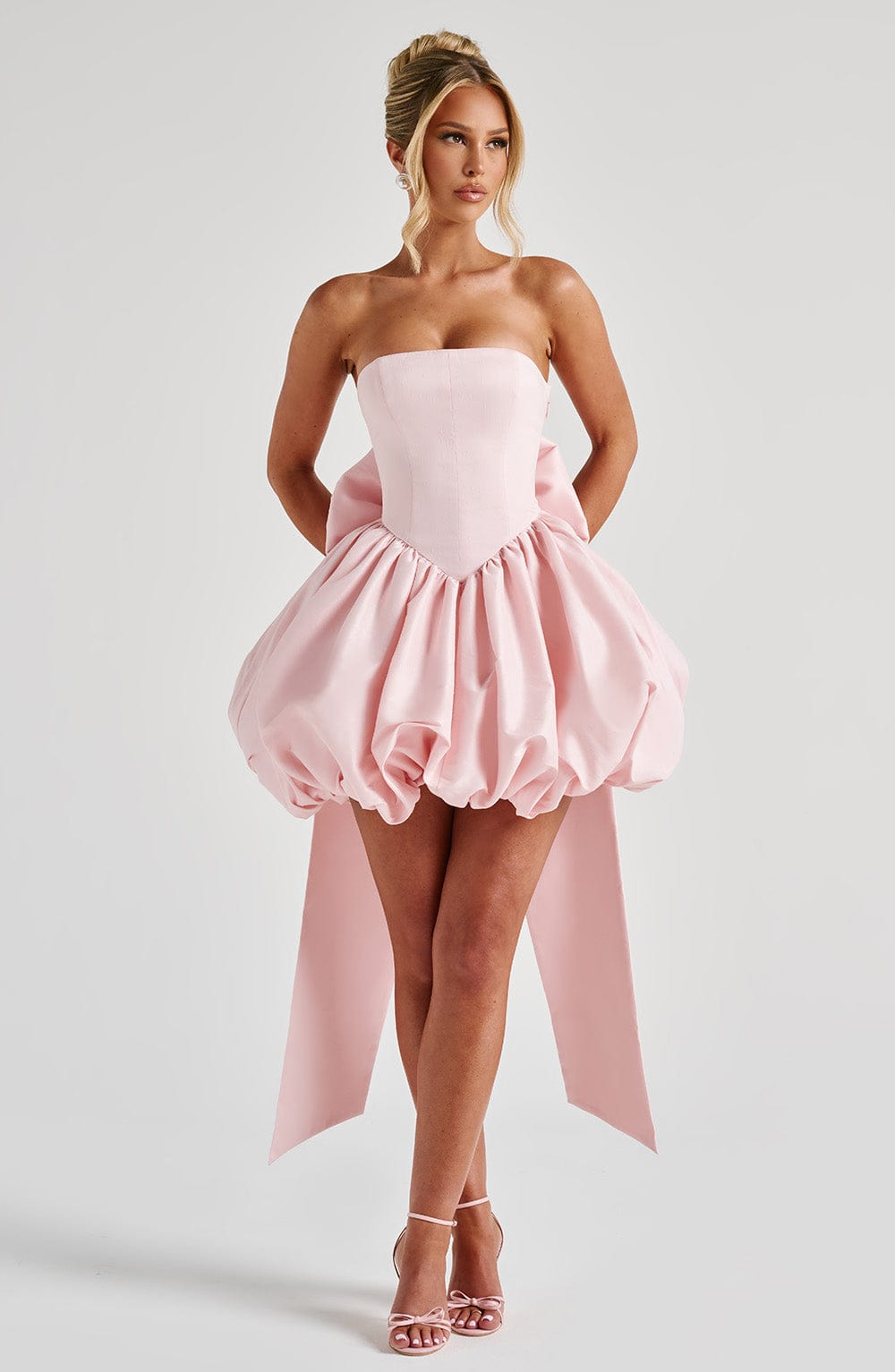 Lotus Mini Dress - Blush - Napalia