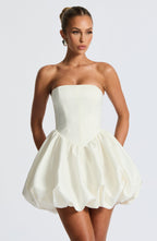 Lotus Mini Dress - Ivory - Napalia