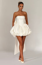 Lotus Mini Dress - Ivory - Napalia