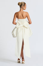 Lotus Mini Dress - Ivory - Napalia