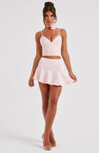 Louisa Mini Skirt - Blush - Napalia
