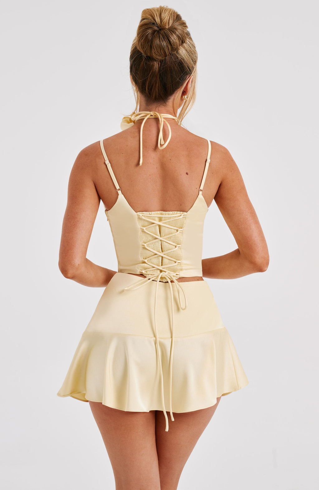 Louisa Mini Skirt - Lemon - Napalia