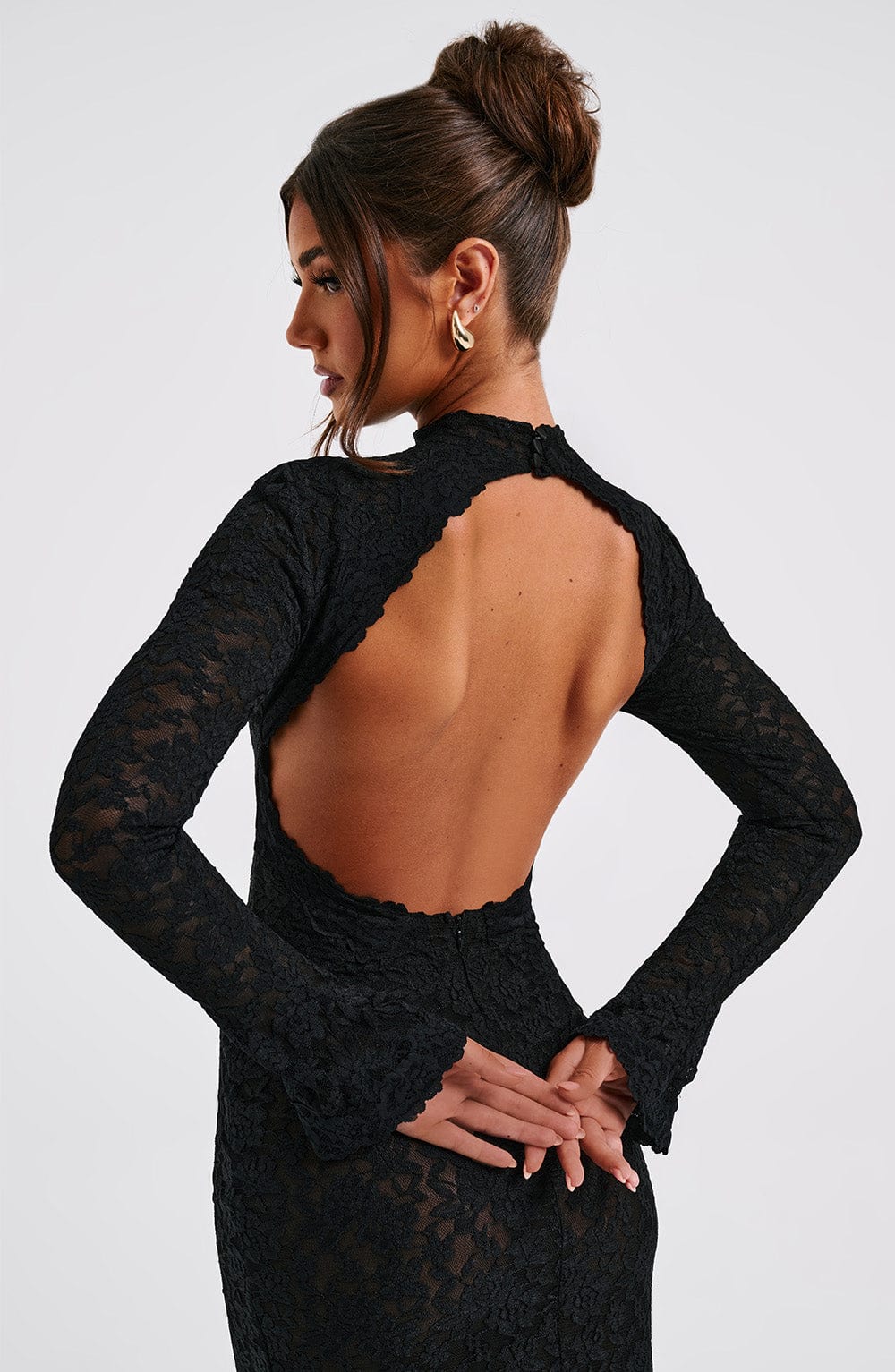 Lourdes Maxi Dress - Black - Napalia