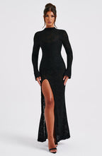 Lourdes Maxi Dress - Black - Napalia