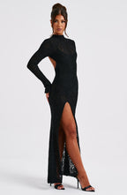 Lourdes Maxi Dress - Black - Napalia