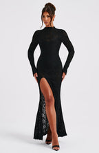 Lourdes Maxi Dress - Black - Napalia