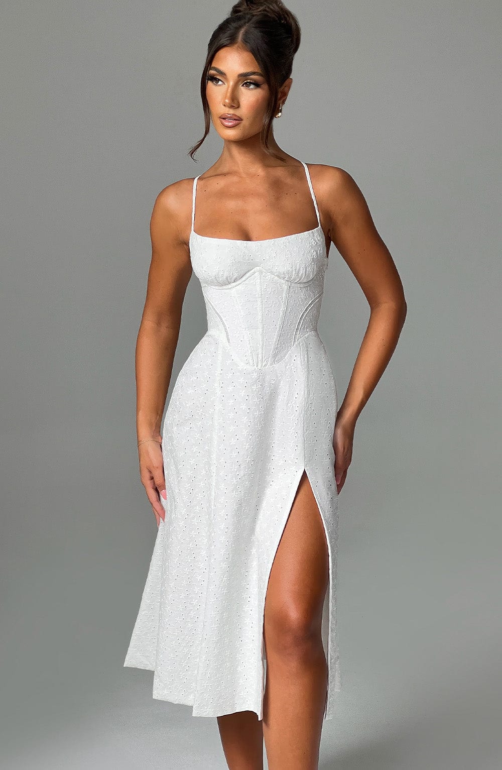 Luanna Midi Dress - Ivory - Napalia