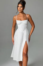 Luanna Midi Dress - Ivory - Napalia