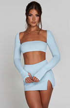 Lucianna Top - Baby Blue - Napalia