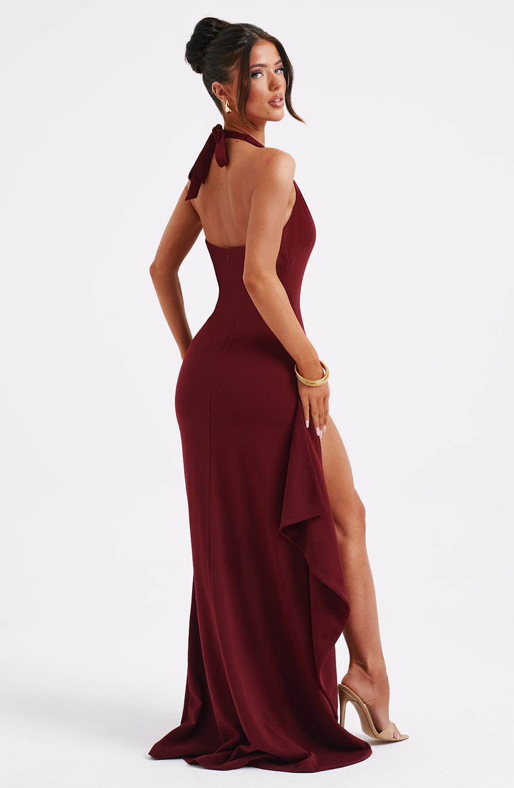Luella Maxi Dress - Burgundy - Napalia