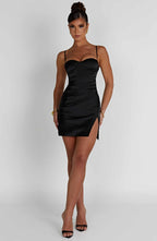 Mabel Mini Dress - Black - Napalia