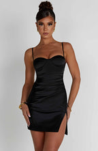Mabel Mini Dress - Black - Napalia