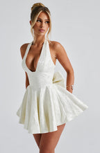 Madeline Playsuit - Ivory - Napalia