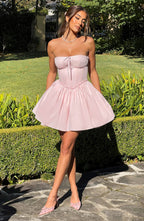 Maeve Mini Dress - Blush - Napalia