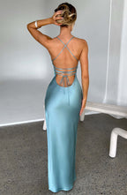 Makalita Maxi Dress - Turquoise - Napalia