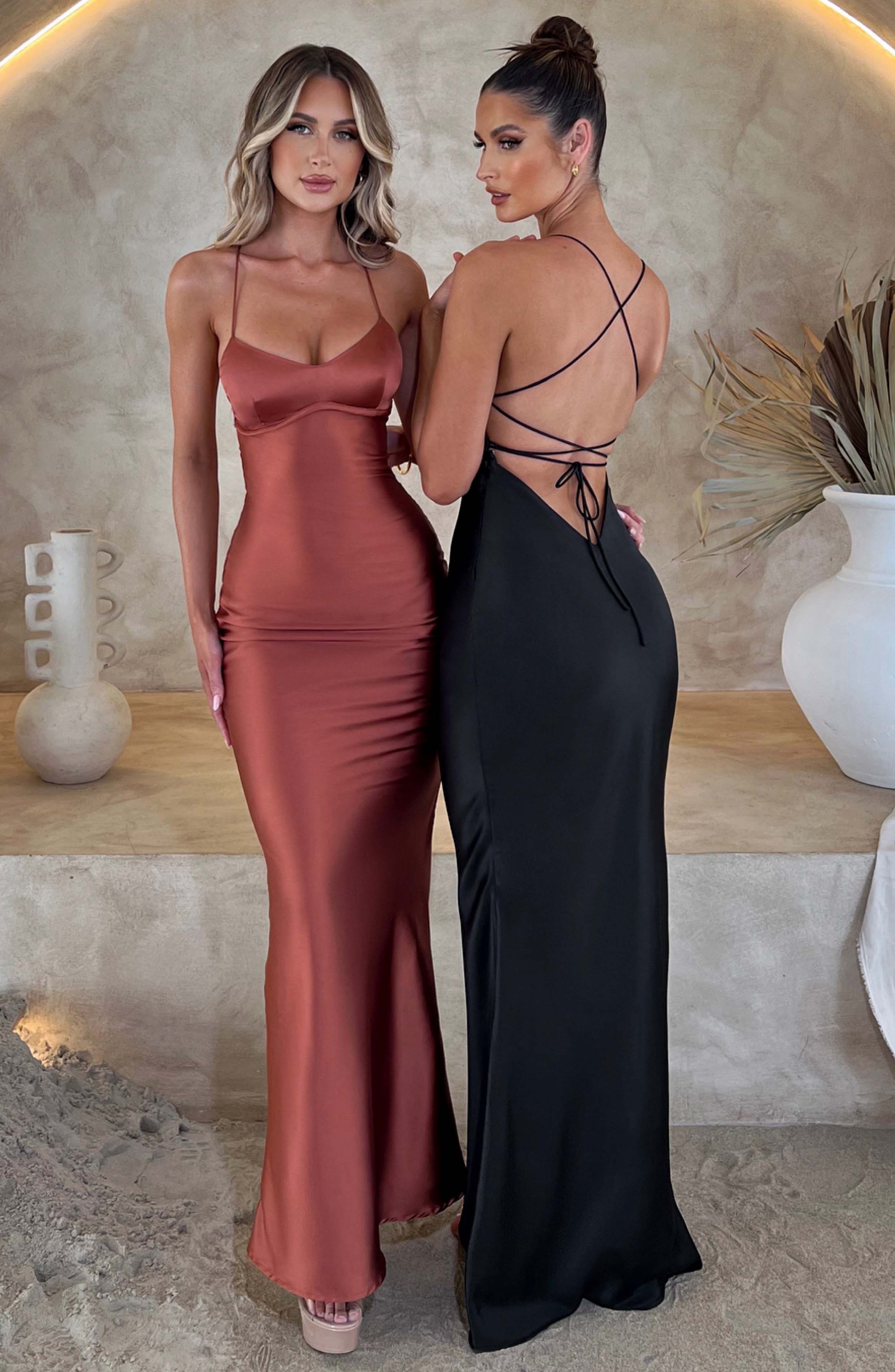 Malika Maxi Dress - Black - Napalia