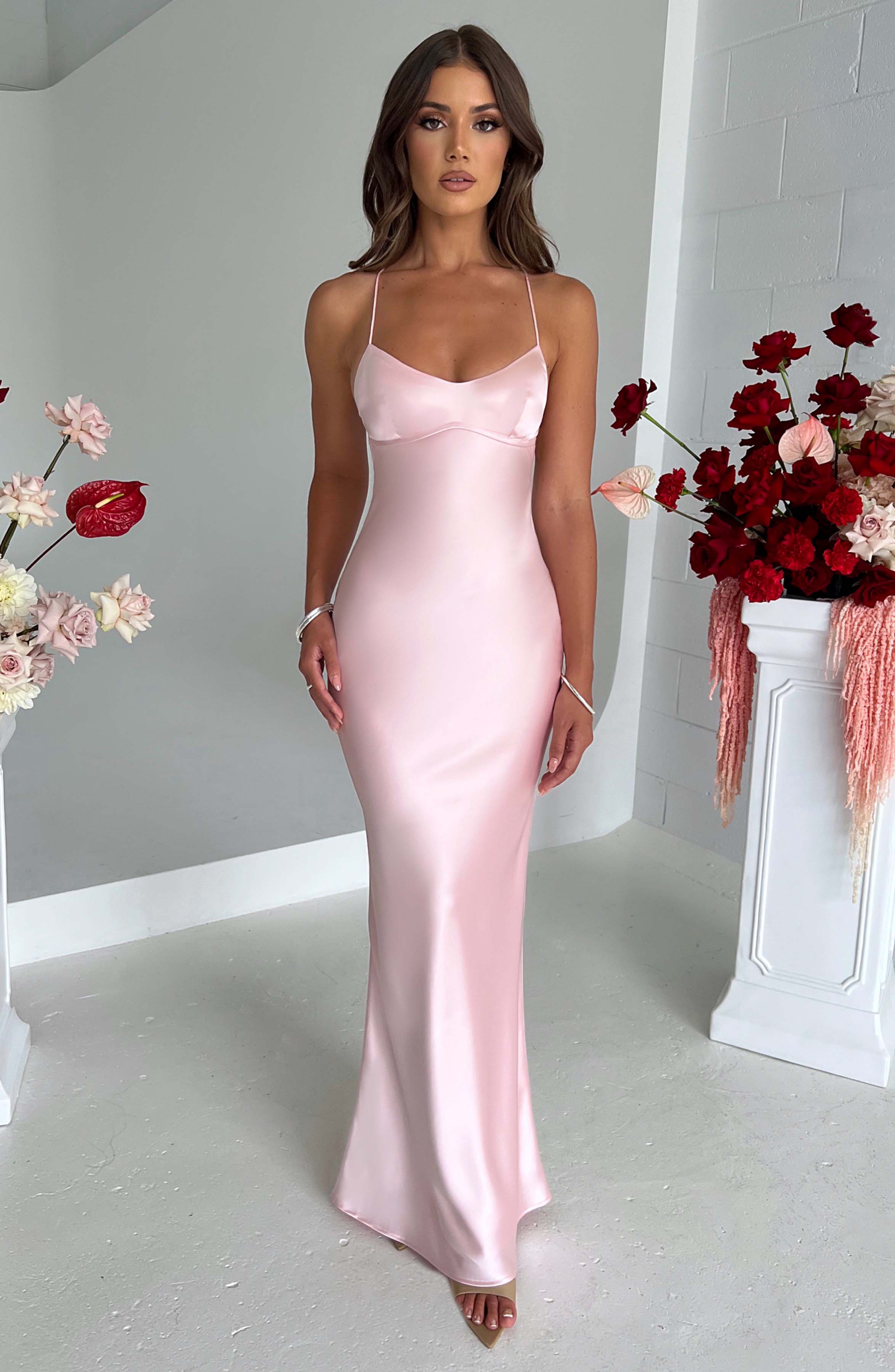 Malika Maxi Dress - Blush - Napalia