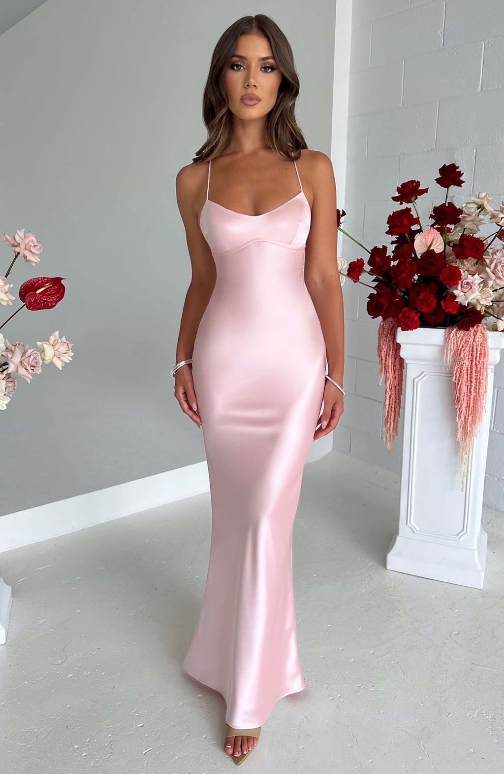 Malika Maxi Dress - Blush - Napalia