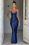 Malika Maxi Dress - Navy - Napalia