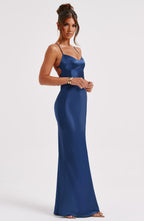 Malika Maxi Dress - Navy - Napalia