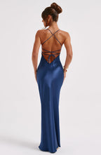 Malika Maxi Dress - Navy - Napalia