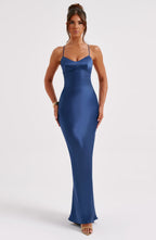 Malika Maxi Dress - Navy - Napalia