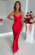 Malika Maxi Dress - Red - Napalia