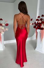 Malika Maxi Dress - Red - Napalia