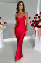 Malika Maxi Dress - Red - Napalia