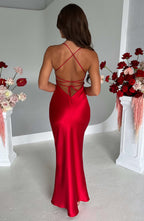 Malika Maxi Dress - Red - Napalia
