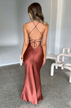 Malika Maxi Dress - Rust - Napalia