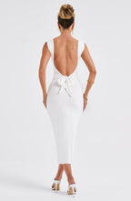 Malina Midi Dress - Ivory - Napalia