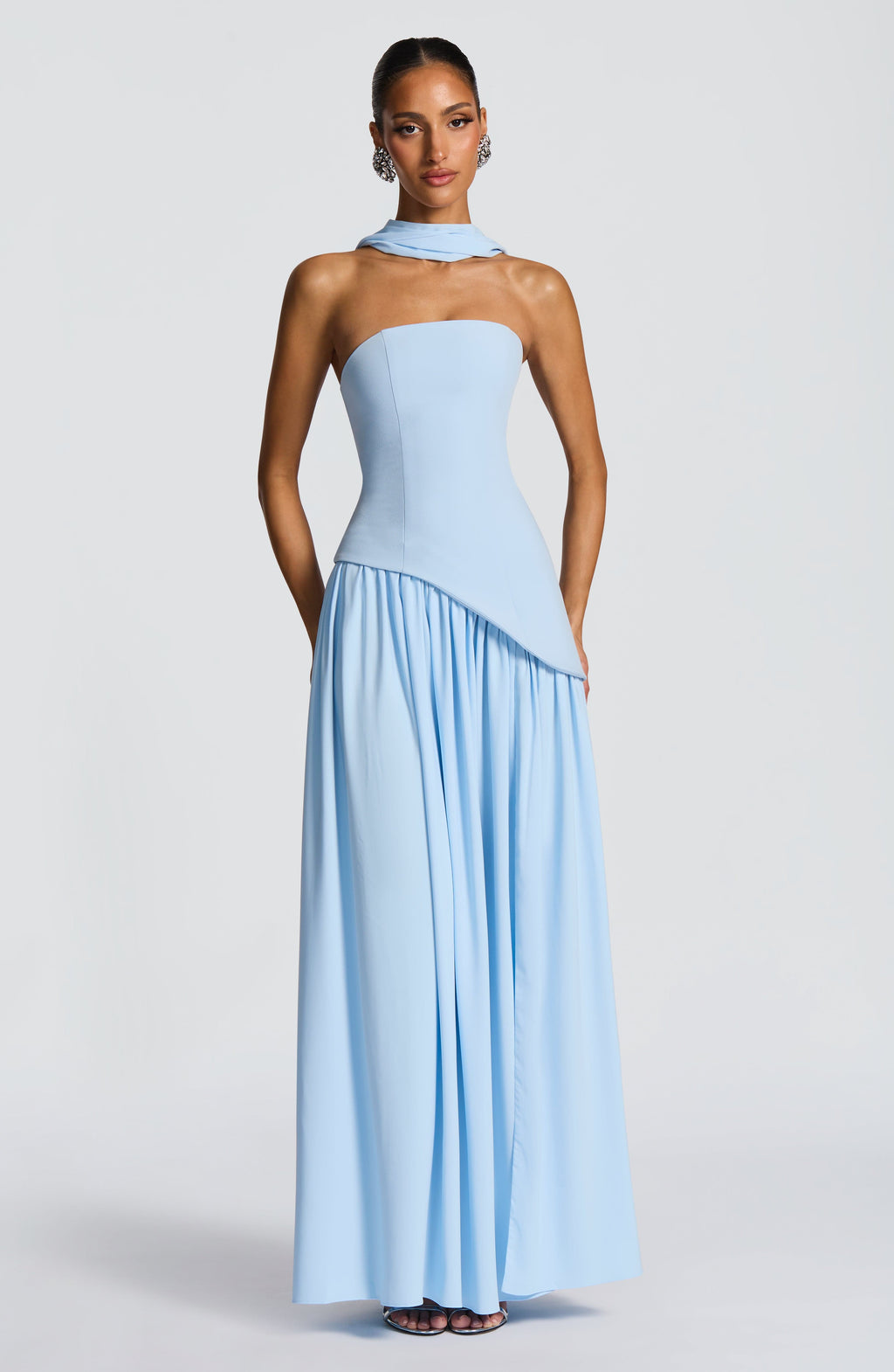 Maliyah Maxi Dress - Baby Blue - Napalia