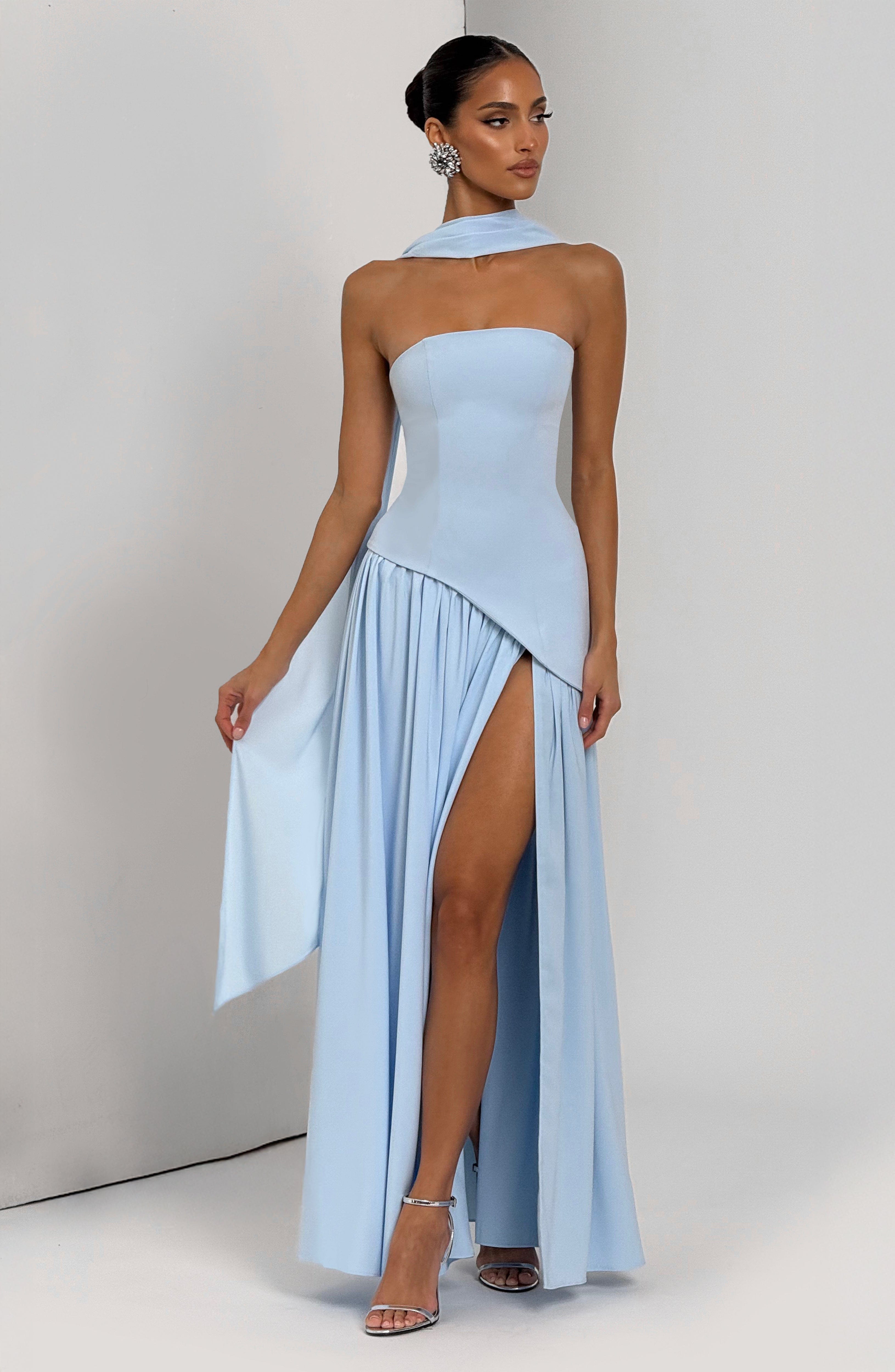 Maliyah Maxi Dress - Baby Blue - Napalia