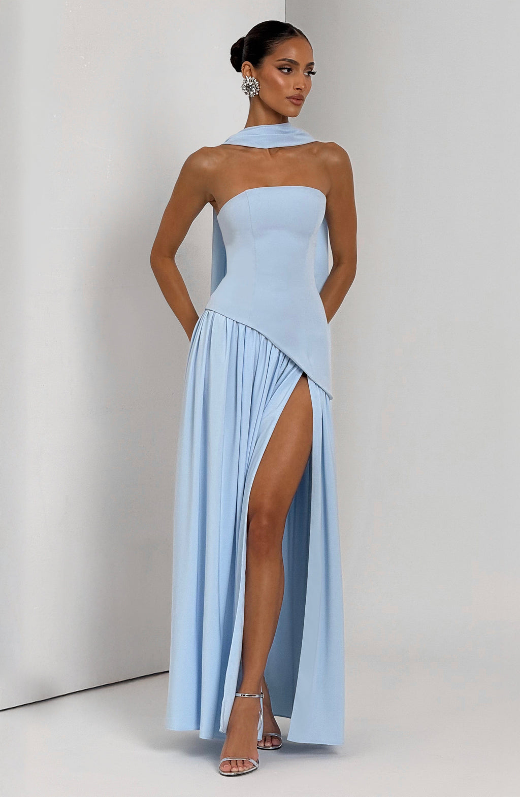 Maliyah Maxi Dress - Baby Blue - Napalia