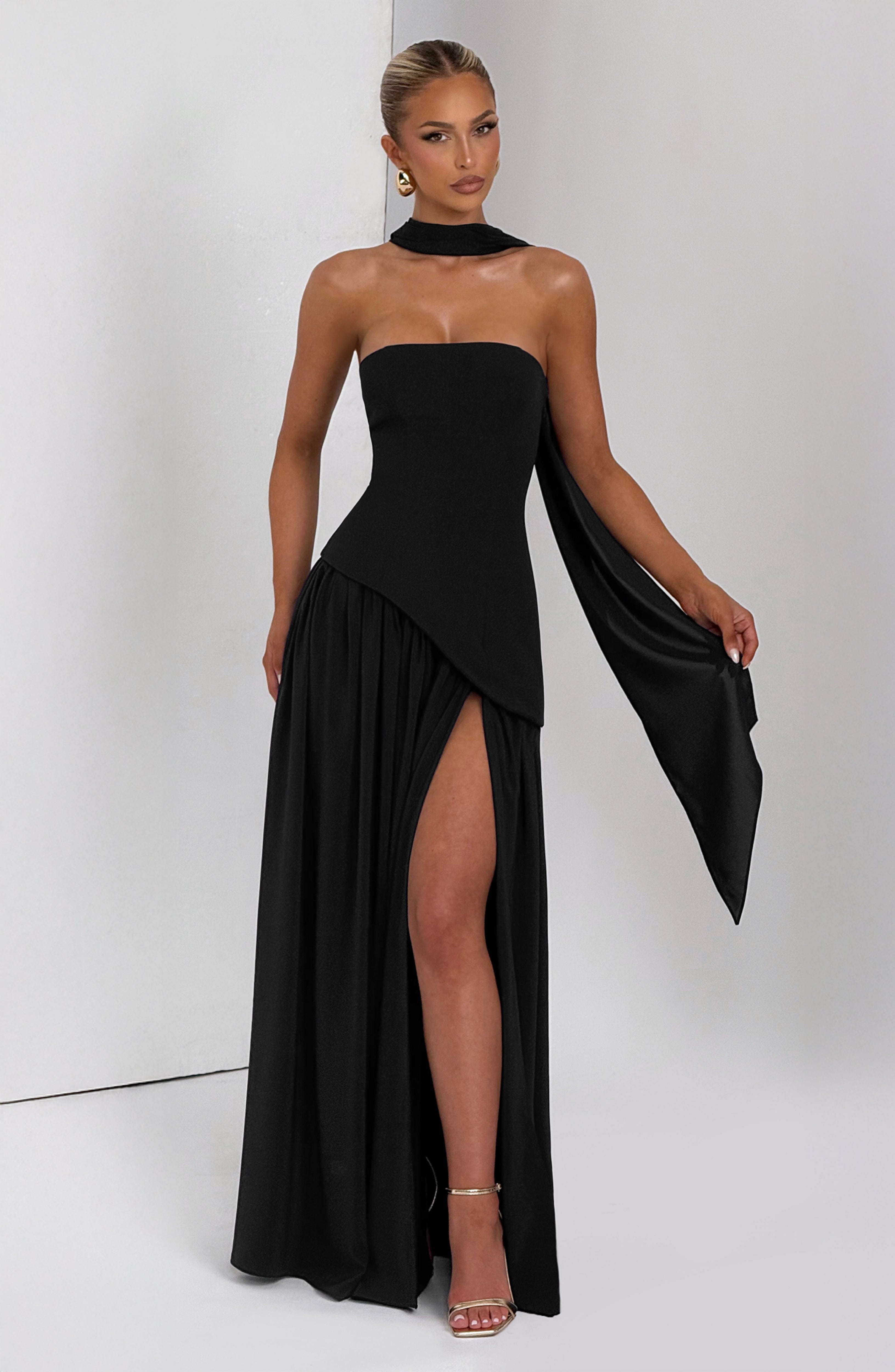 Maliyah Maxi Dress - Black - Napalia