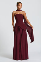 Maliyah Maxi Dress - Cherry Lacquer - Napalia