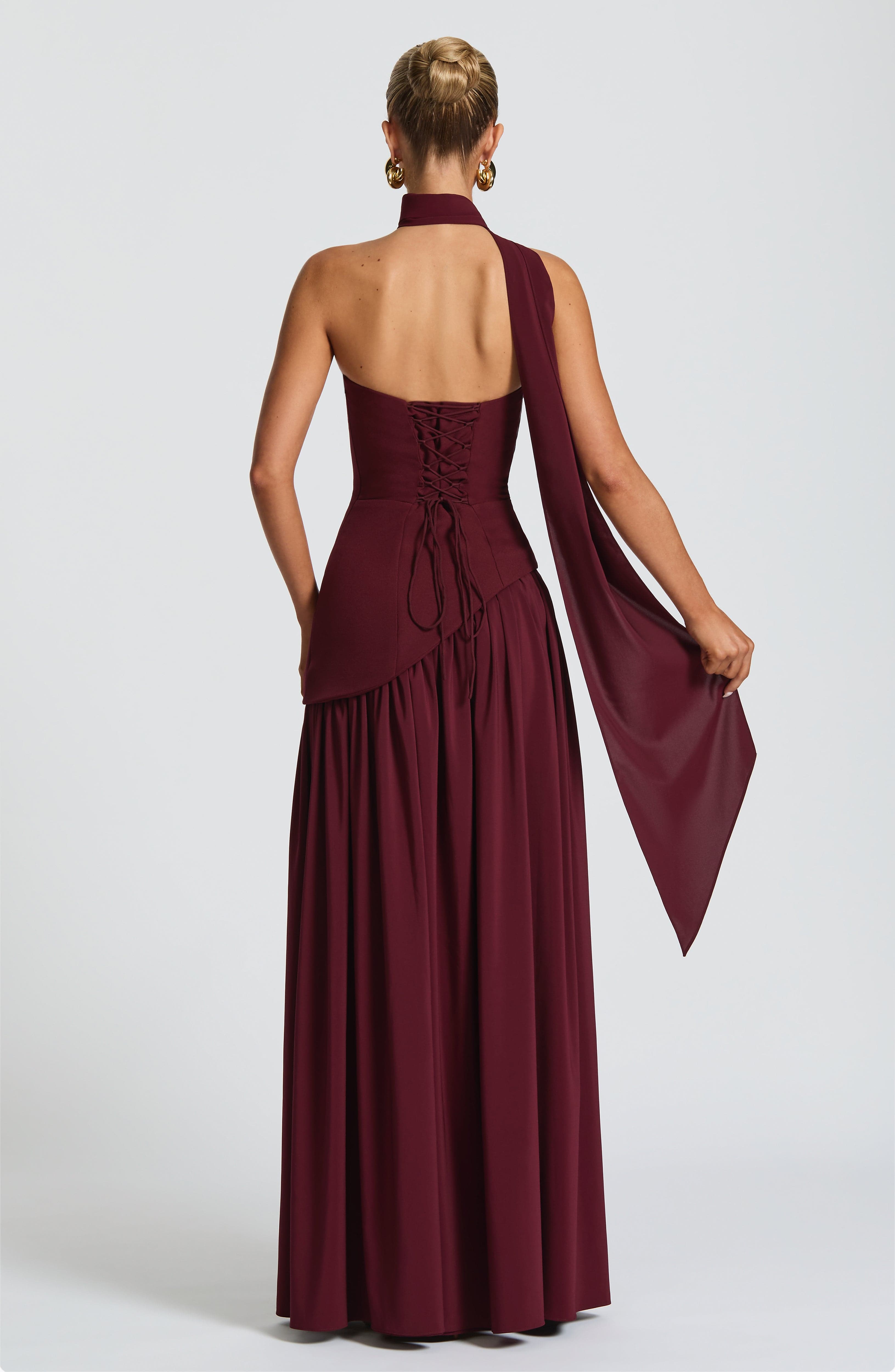 Maliyah Maxi Dress - Cherry Lacquer - Napalia