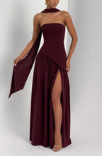 Maliyah Maxi Dress - Cherry Lacquer - Napalia