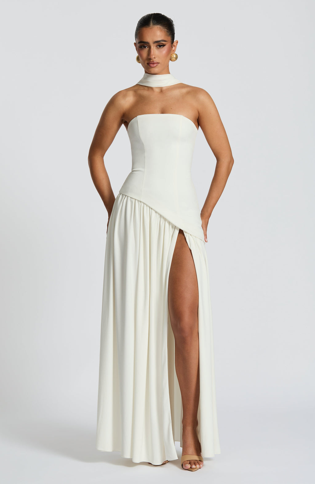 Maliyah Maxi Dress - Ivory - Napalia