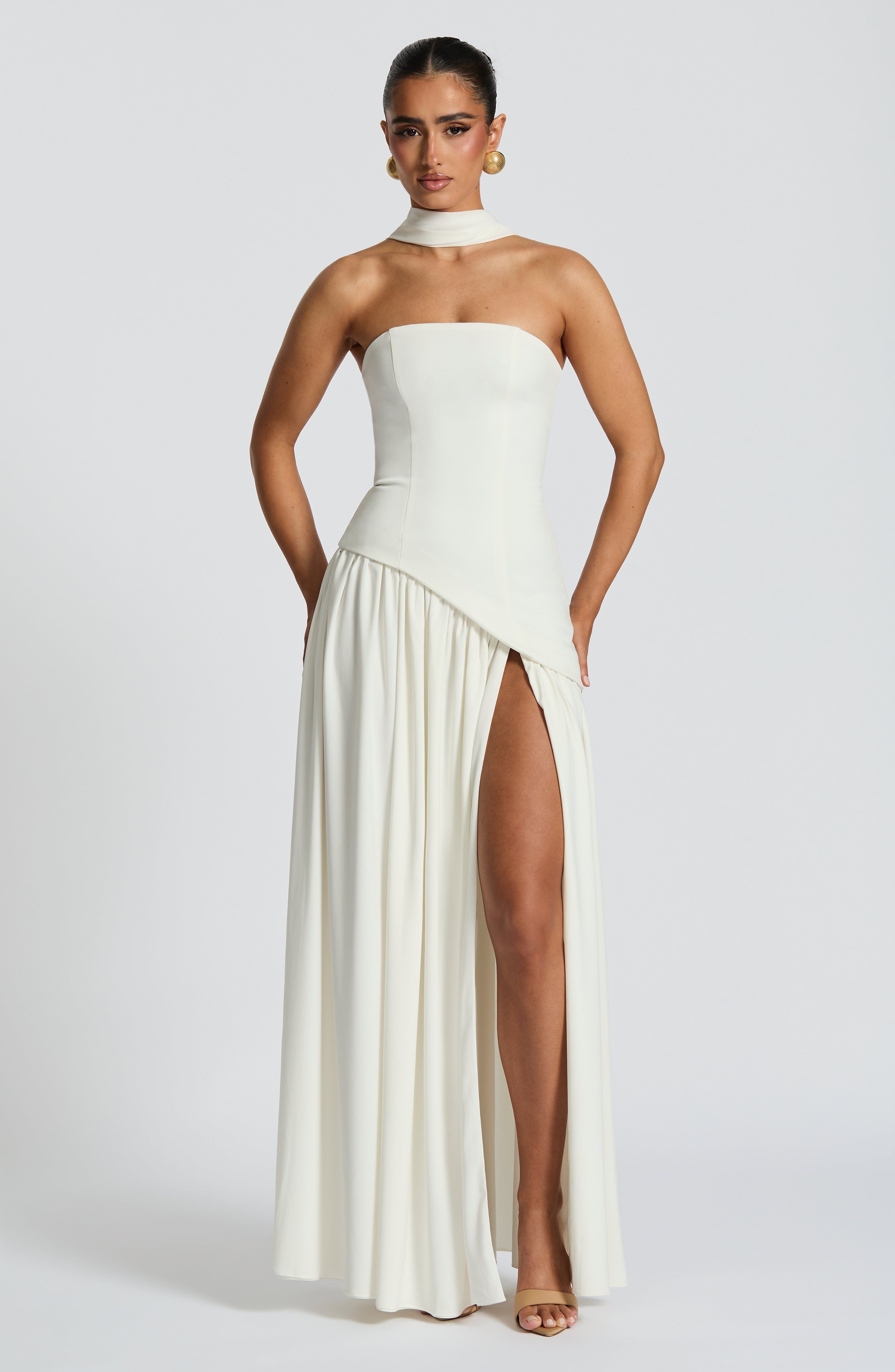 Maliyah Maxi Dress - Ivory - Napalia