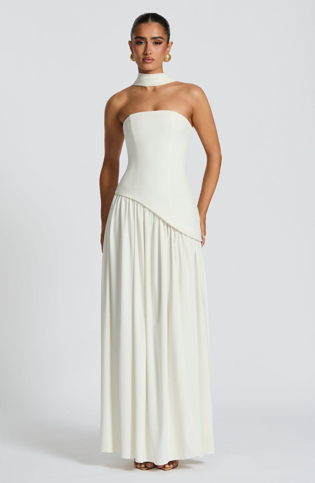 Maliyah Maxi Dress - Ivory - Napalia